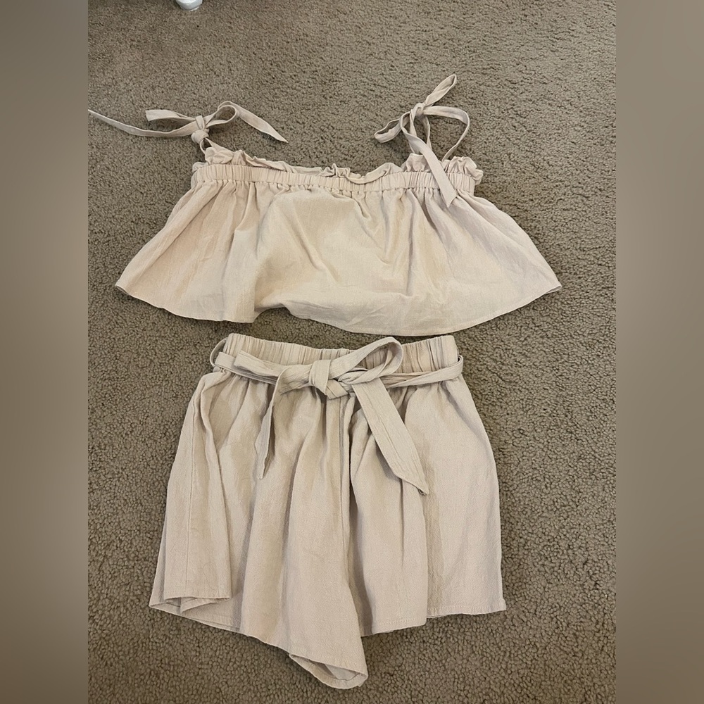 Two piece tan set